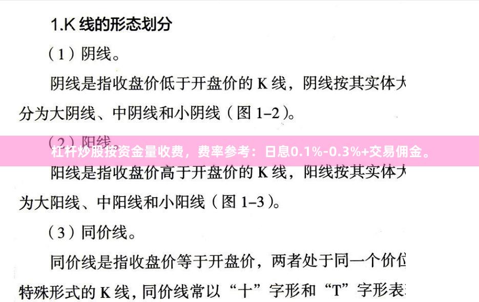杠杆炒股按资金量收费，费率参考：日息0.1%-0.3%+交易佣金。